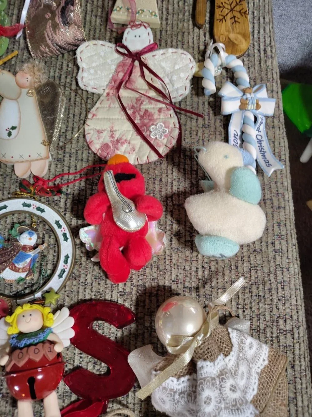 Large Lot Vintage Christmas Tree Ornaments Mixed 70s 80s 90s